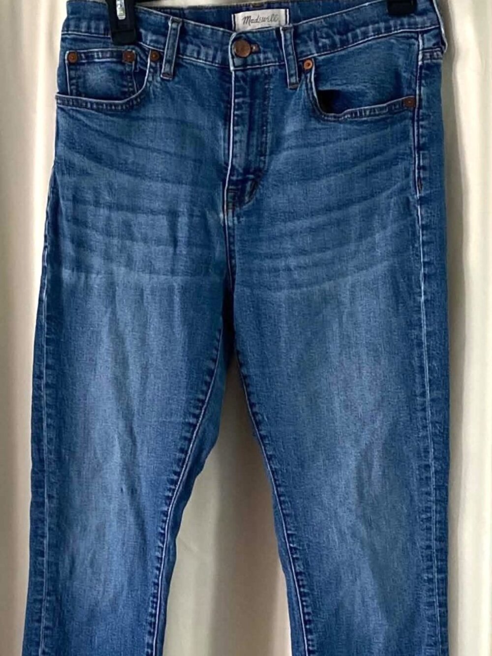 Madewell Cruiser Straight Leg Jeans Medium Wash High Rise Women's Size 29